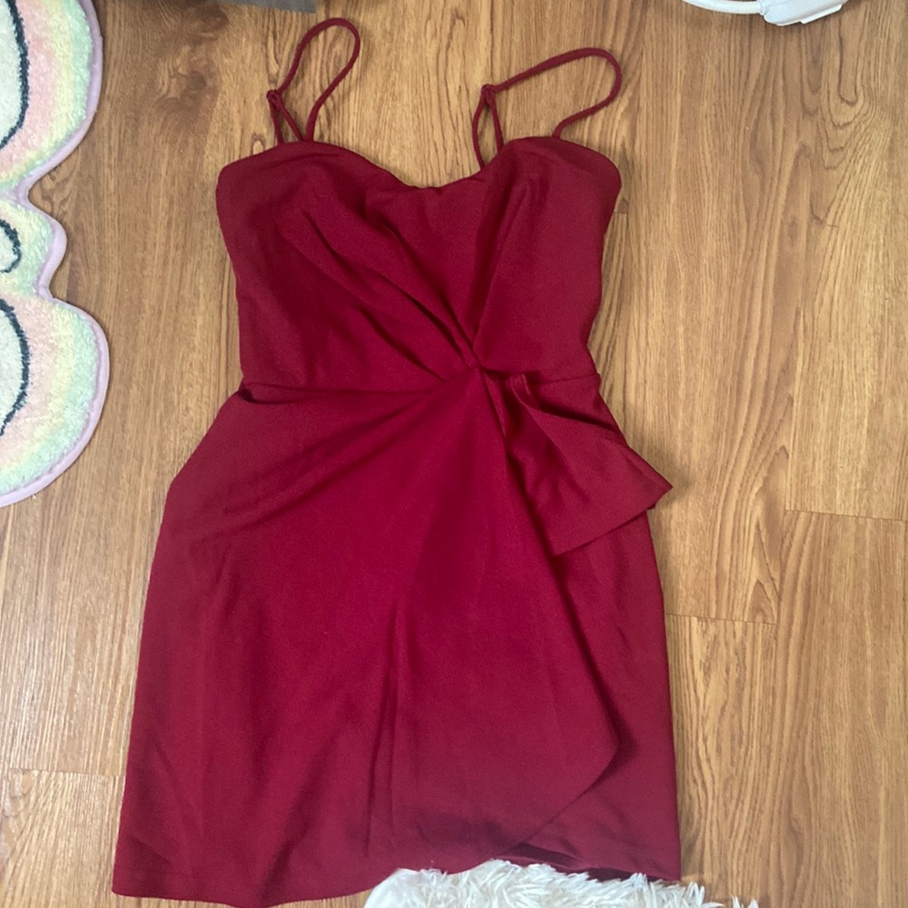 burgundy dress - originally bought for graduation, never used